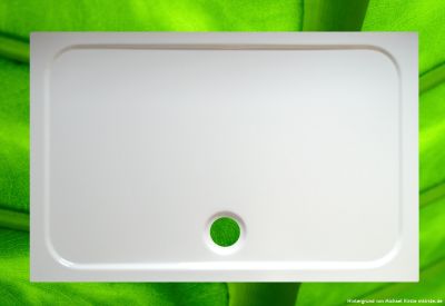 Komplett Set 140x90 cm, Duschwanne + Wannenträger + Siphon - TSB003